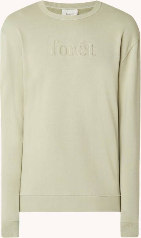 forét foré, t Mark sweater van biologisch katoen met logo