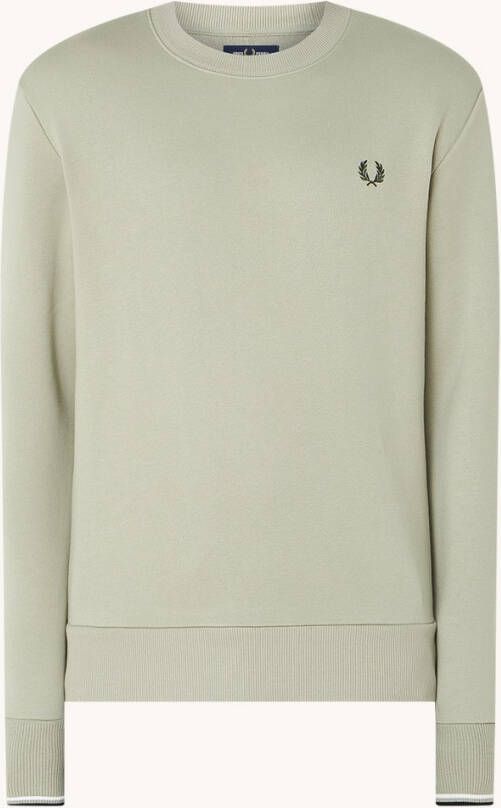 Fred Perry Sweater Logo Lichtgroen , Groen, Heren