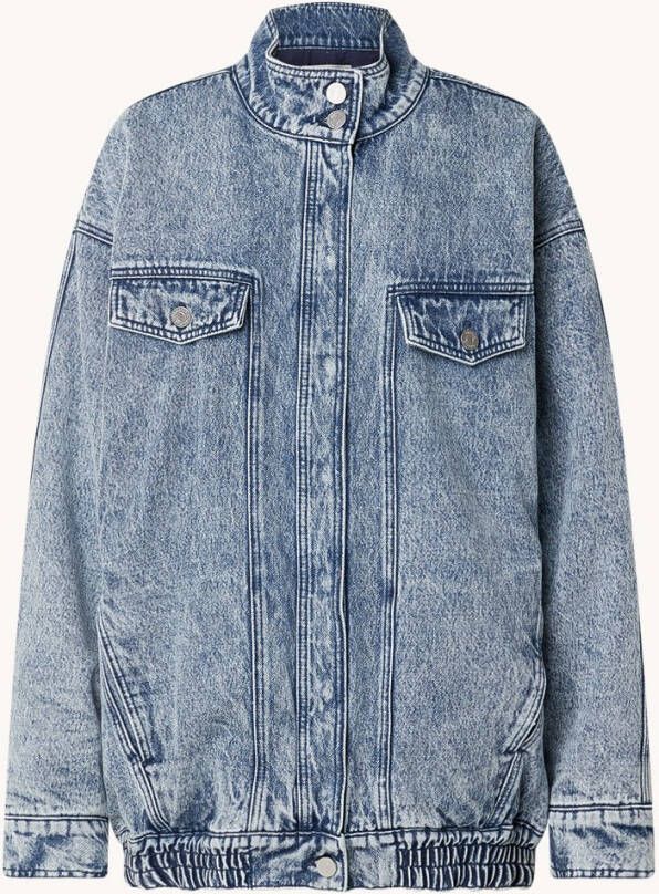 Gestuz KendraGZ gewatteerd bomberjack van denim