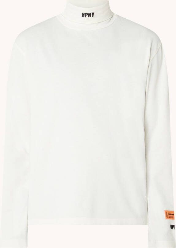 Heron Preston Hpny longsleeve met col en borduring