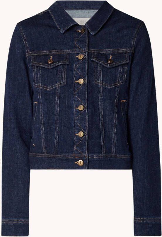 Hobbs Mariam spijkerjas met steek en borstzakken