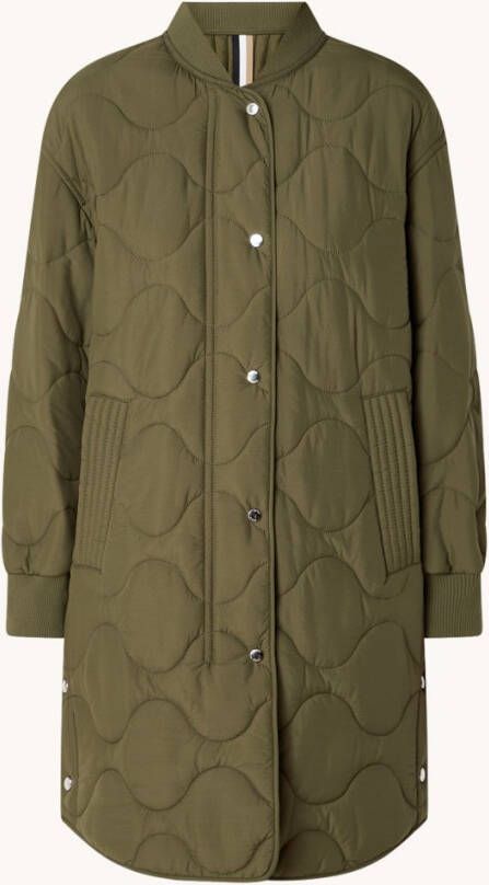 Hugo Boss Palonio gewatteerde jas met quilt patroon en steekzakken
