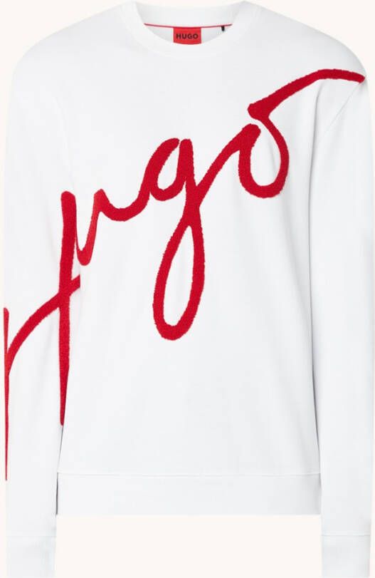 Hugo Boss Diraffe sweater met logoborduring