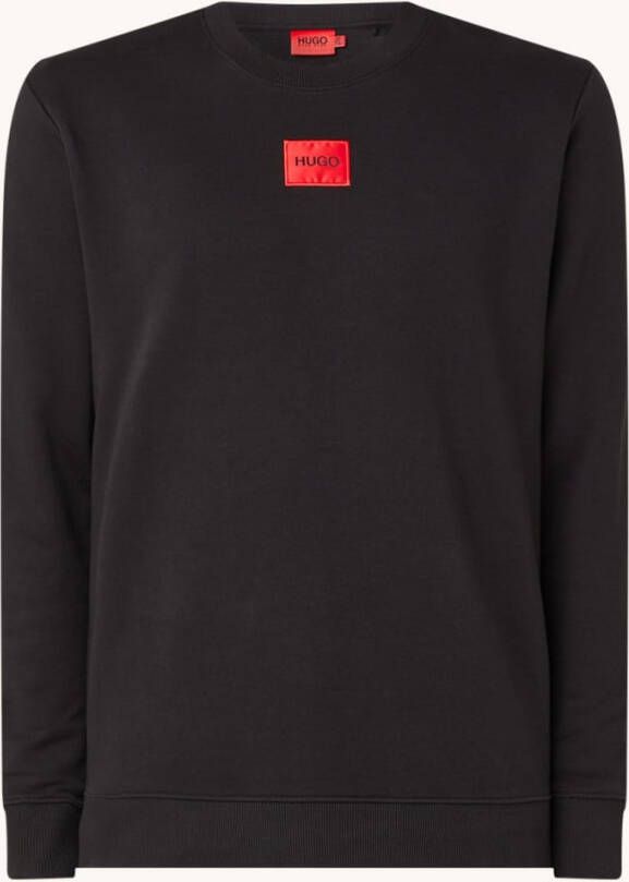 Hugo Boss Square Logo Sweatshirt , Zwart, Heren