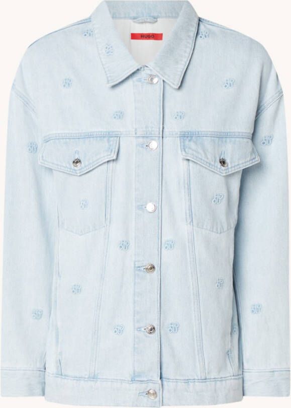 Hugo Boss Giannina spijkerjas met logoborduring