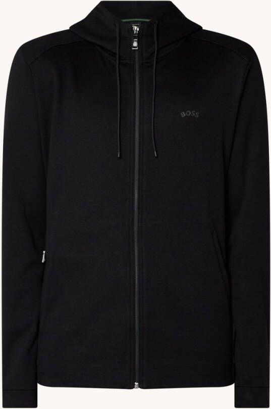 Hugo Boss Saggy sweatvest met steekzakken en logo