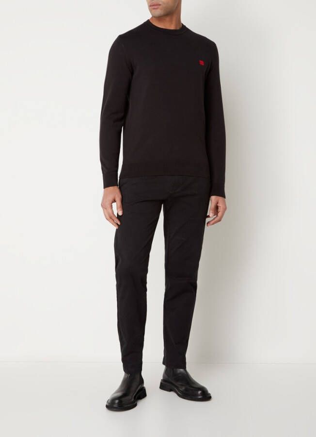 Hugo Boss San Cassius fijngebreide sweater van biologisch katoen