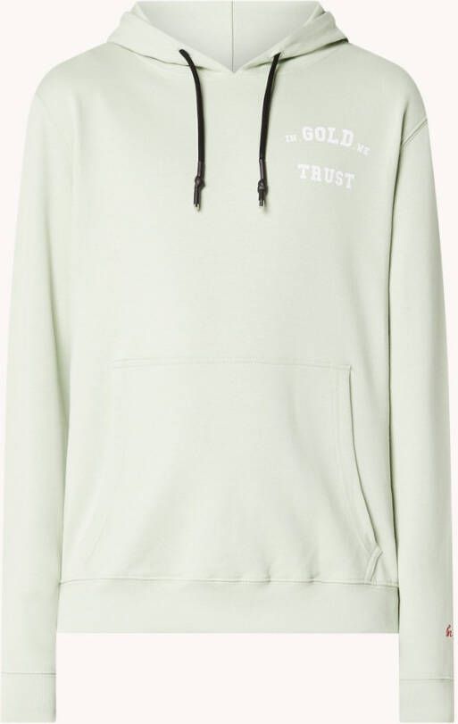 In Gold We Trust The Notorious hoodie van biologisch katoen met logo en backprint