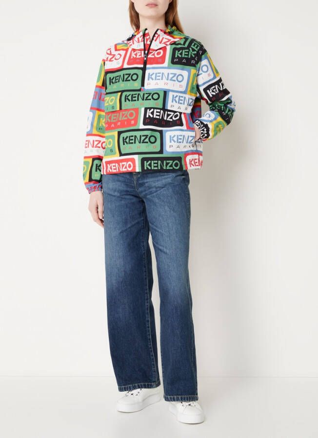 Kenzo Labels opvouwbare windjack met logoprint