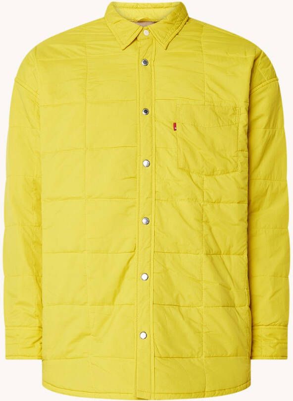 Levi's Gewatteerd jack met quilt patroon en borstzak