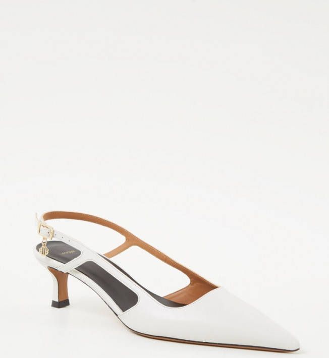 Maje Fayna slingback van leer