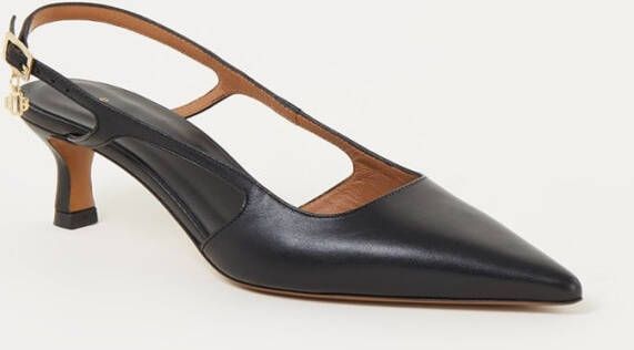 Maje Fayna slingback van leer