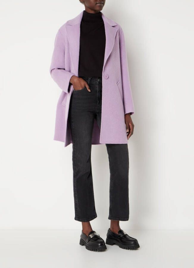 Maje Gabriela mantel in wolblend met steekzakken