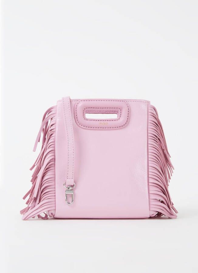 Maje Mini M Bag handtas van leer