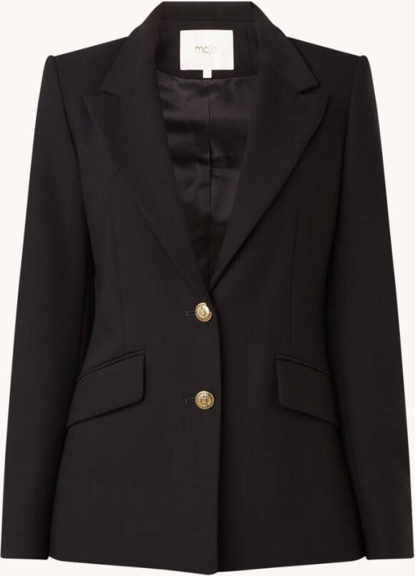 Maje Valilou Blazer Jacket , Zwart, Dames