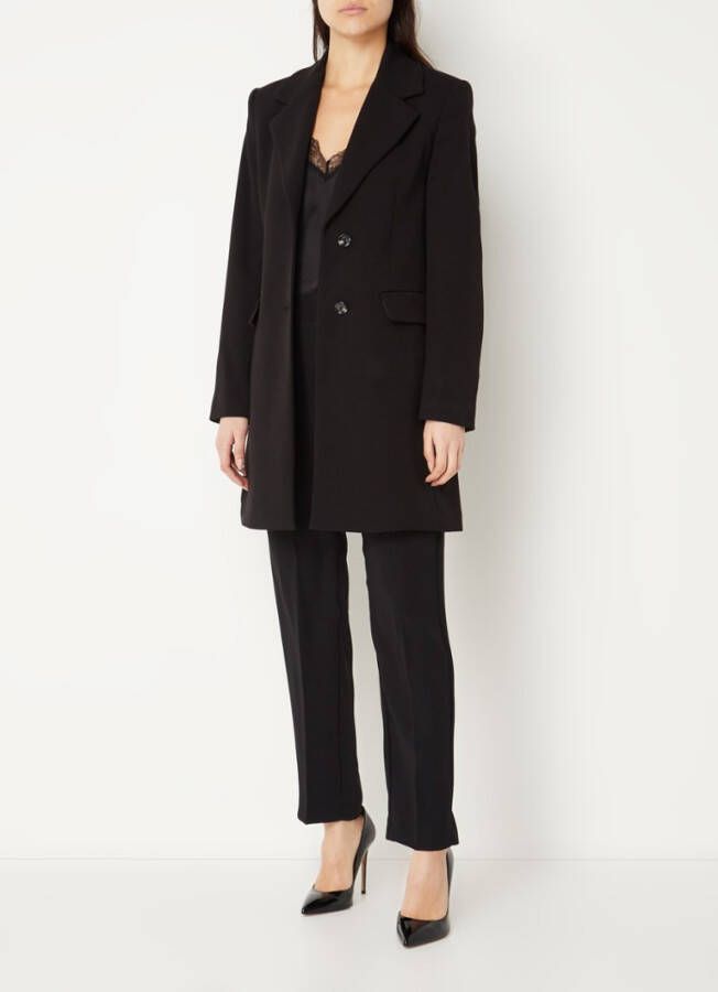 Mango Abrigo Sugus mantel met V hals