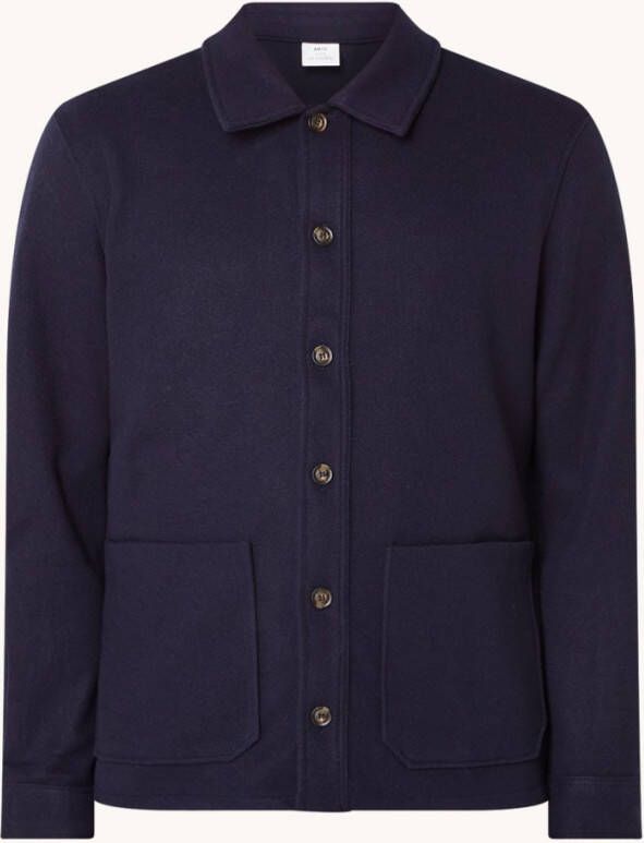 mango man Getextureerde overhemdjas met zakken