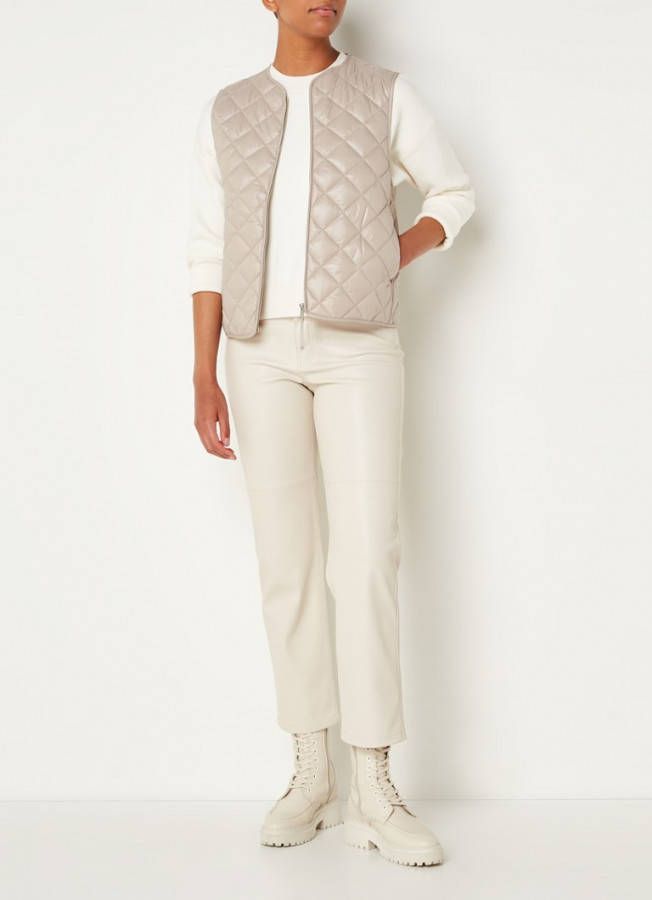 Mango Bang gewatteerde bodywarmer met quilt patroon