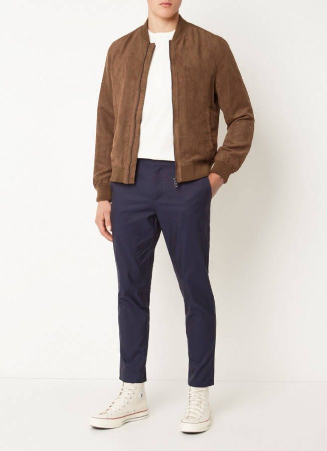 Mango Bero bomberjack van imitatiesuè, de met ritszakken