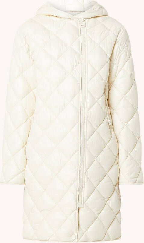 Mango Gamba gewatteerde jas met capuchon en doorgestikte details