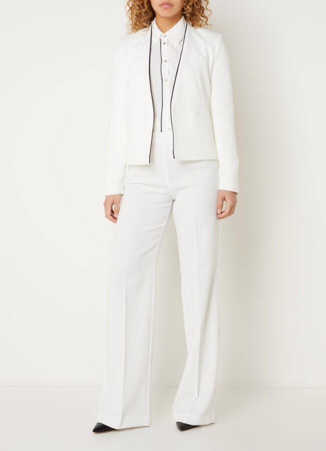 Mango Leli openvallende blazer met paspelzakken