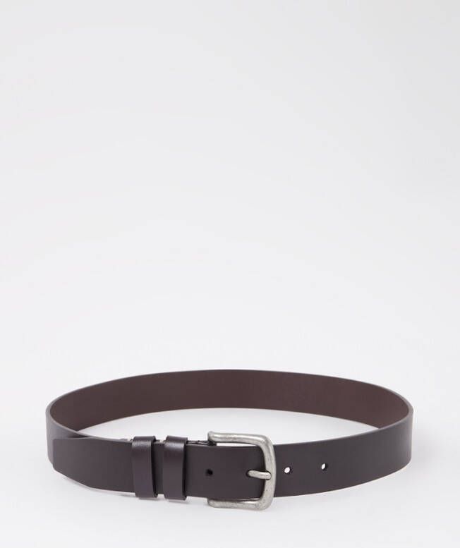 mango man Leren ceintuur met gesp