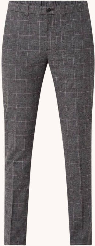 Mango Brest pantalon met ruitdessin en steekzakken