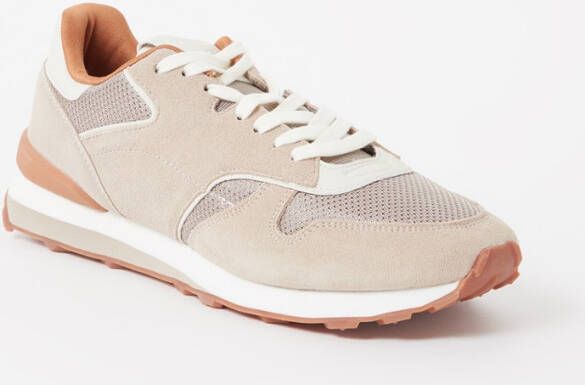 Mango Maraton sneaker met suè, de details