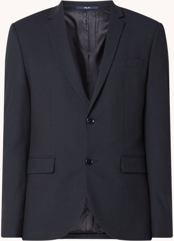 Mango Paulo slim fit colbert met klepzakken