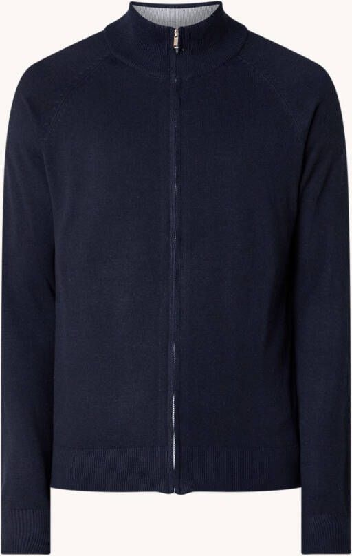 Mango Tenc fijngebreid vest met opstaande kraag