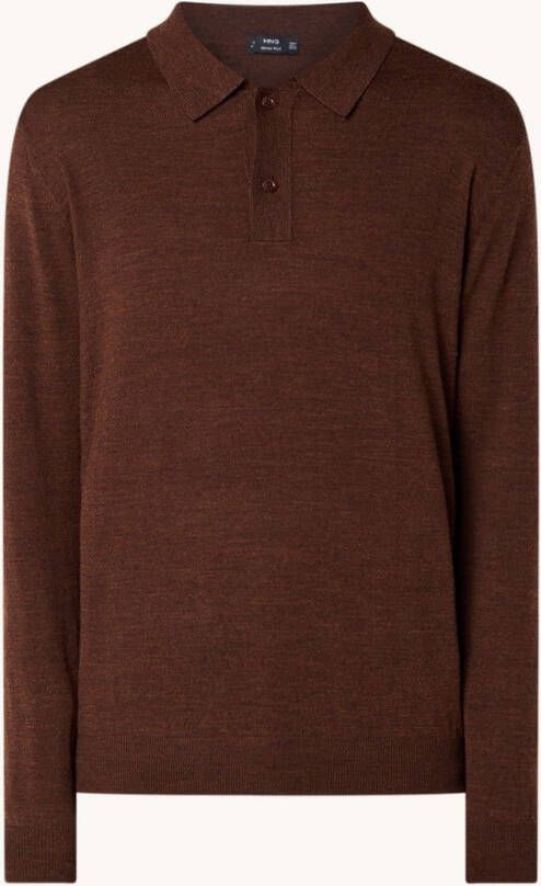 Mango Willys fijngebreide polo van wol