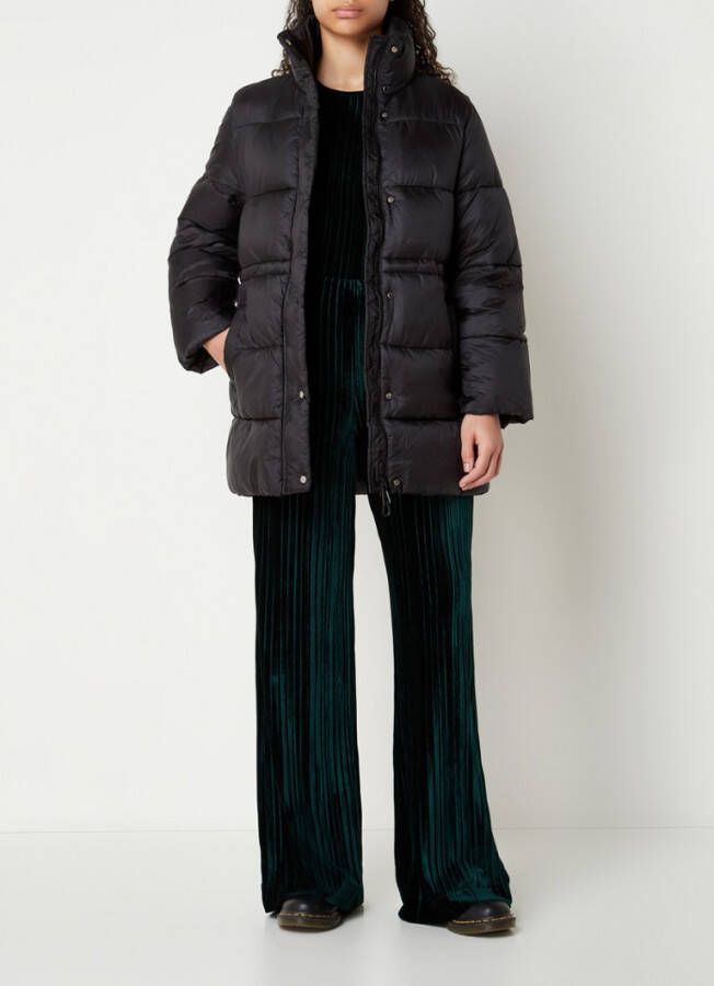 Mango Waterdichte gewatteerde jas met ruitpatroon