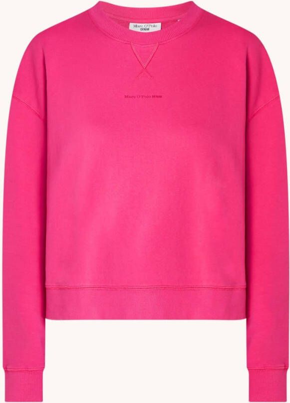 Marc O'Polo DENIM Sweater van biologisch katoen met logo