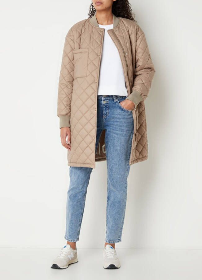 Marc O'Polo Gewatteerde jas met quilt patroon