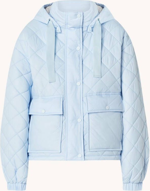 Marc O'Polo Gewatteerde jas met quilt patroon en afneembare capuchon