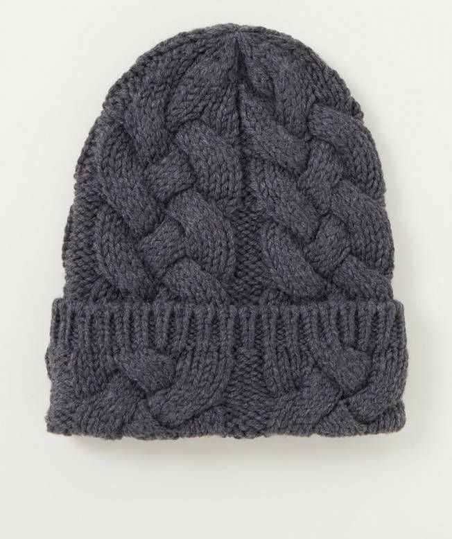 MaxMara Dina kabelgebreide muts van wol