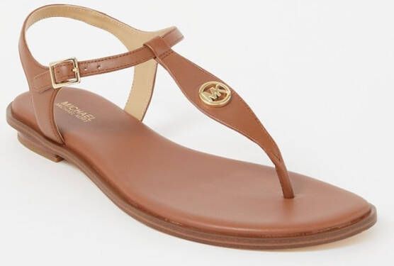 Michael Kors Mallory Thong sandaal van leer