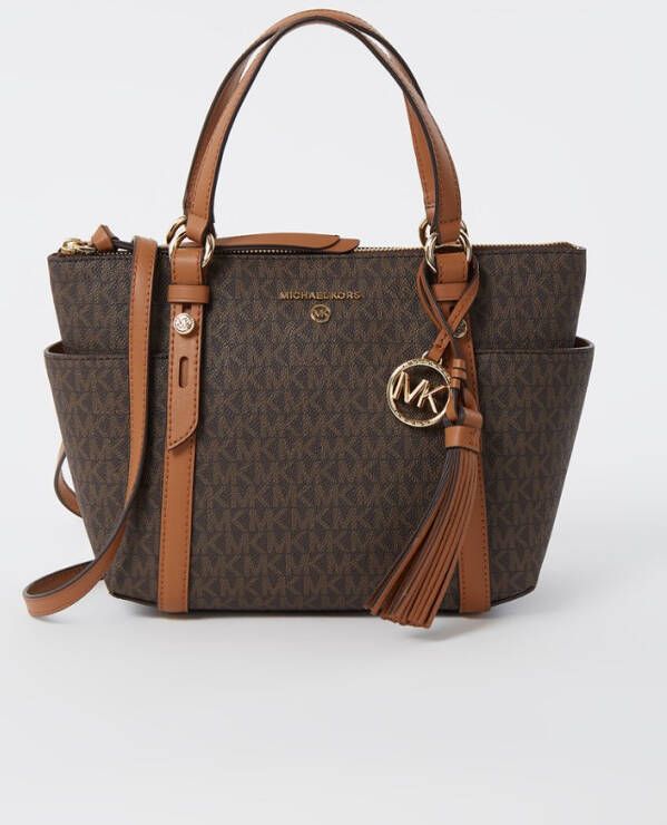 Michael Kors Sullivan Small handtas met leren details