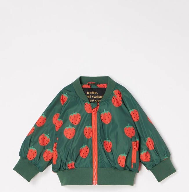 Mini Rodini Strawberries baseballjack met print
