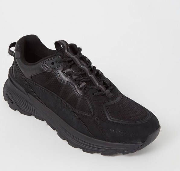 Moncler Lite Runner sneaker met nubuck details
