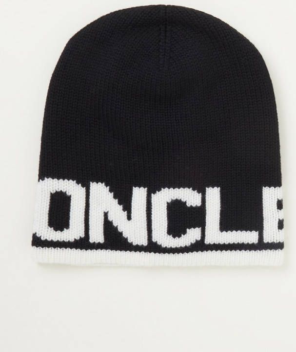 Moncler Muts van wol met logo