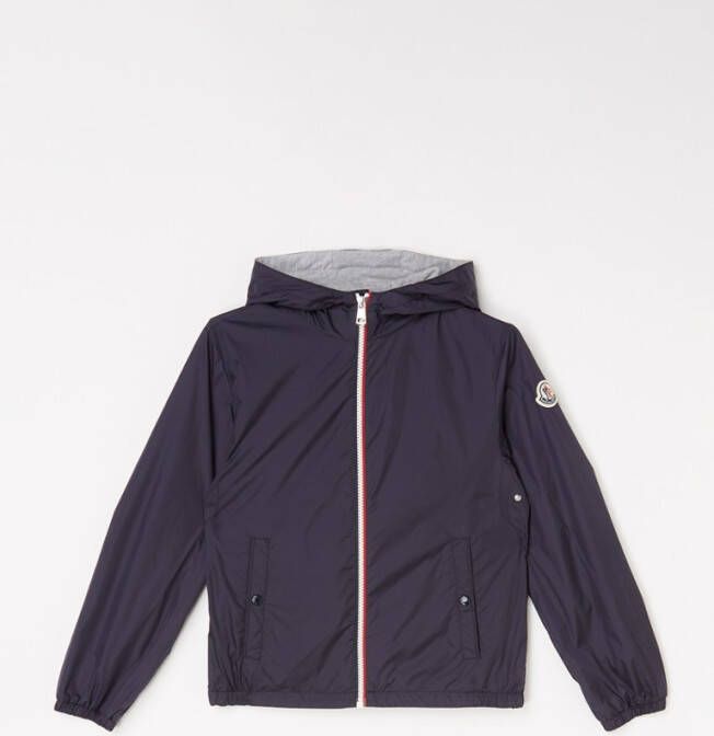 Moncler Urville regenjack met logo en capuchon