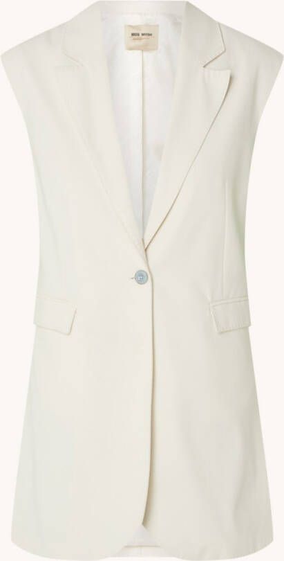 MOS MOSH Oversized ouwloze blazer met paspelzakken