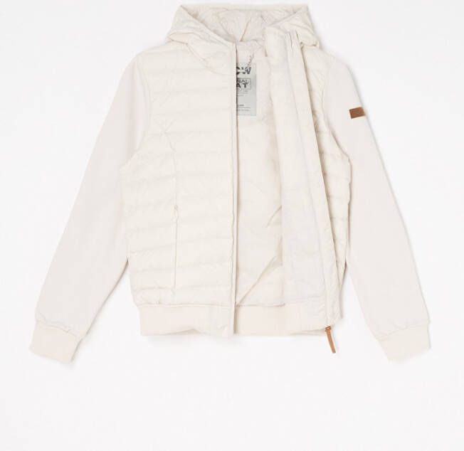 Moscow Gewatteerd jack met donsvulling en inzet van sweatstof