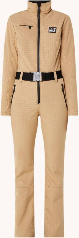 NIKKIE Yenthe bootcut fit skipak met ceintuur en logoprint