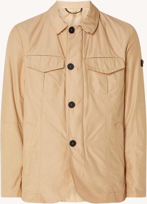 Peuterey Shiny and minimal field jacket , Bruin, Heren