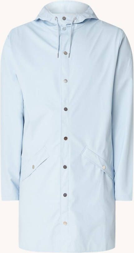 Rains Halflange windjack met kap, unisex Long Jacket