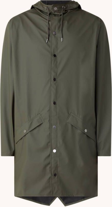 Rains Waterafstotend unisex vest met kap LONG JACKET