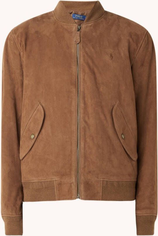 Ralph Lauren Bomberjack van geitensu&#xE8, de met klepzakken