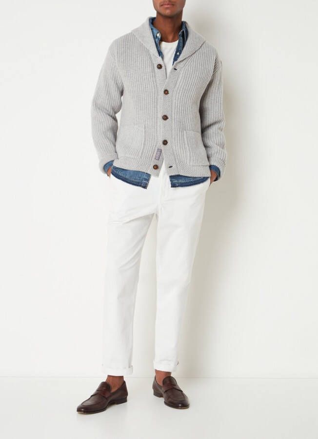 Ralph Lauren Grofgebreid vest in wol en kasjmierblend